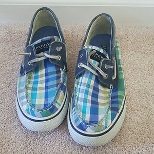 Adorable plaid Sperry Top-siders